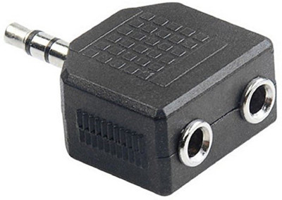 GVAAS (PACK OF 2 ) X 3.5MM DUAL HEADPHONE SPLITTER CONVERTER ADAPTER CONNECTER (BLACK) Headphone Splitter(Black) Flipkart