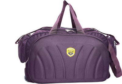 

Hardcraft Duffle Luggage Travel Bag with Multiple Pockets & Roller Wheels - Wine Travel Duffel Bag(Purple)
