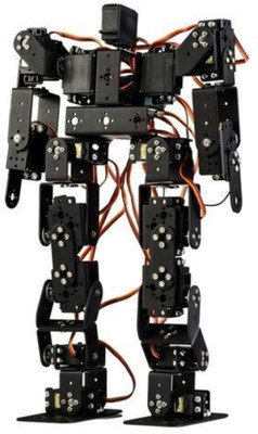 KitsGuru 17DOF Biped Robot, Leg Robot Servo Motor Metal Bracket (NO Servo) Electronic Components Electronic Hobby Kit