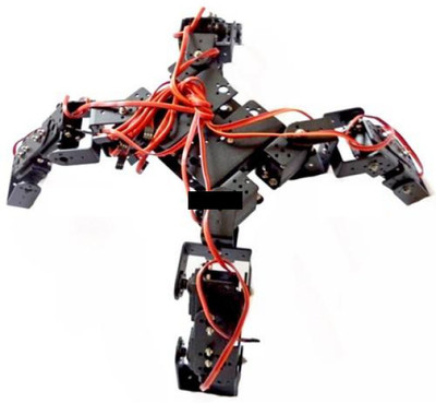 

KitsGuru 12 DOF Spider Robot Aluminium Robot Kit Four Leg Educational Toys Electronic Components Electronic Hobby Kit