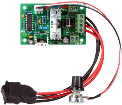 

KitsGuru Adjustable DC Motor Speed PWM Controller 10V 12V 24V 30V Reversing Switch 120W Electronic Components Electronic Hobby Kit
