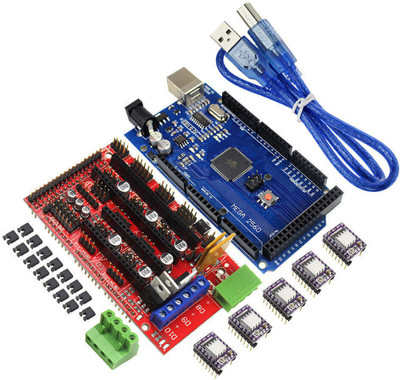 

TECHNOLOGYBAZAR RAMPS 1.4 + MEGA 2560 + 5pcs DRV8825 Reprap Prusa Mendel for Arduino CNC Educational Electronic Hobby Kit