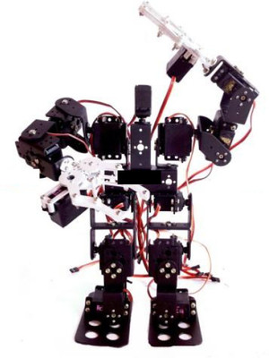 

KitsGuru 15DOF Biped Robot, Leg Robot Servo Motor Metal Bracket (NO Servo) Electronic Components Electronic Hobby Kit