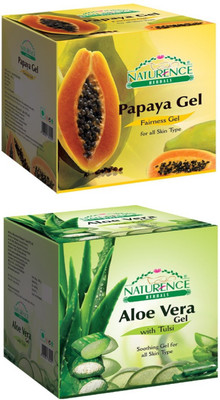 

Naturence Harbal PAPAYA Fairness gel AND Aloe Vera Soothing Gel(510 g)