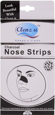 

CLENZ U Deep cleansing Charcoal nose strip 3's(3 ml)