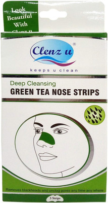 

CLENZ U Deep cleansing Green nose strip 3's(3 ml)