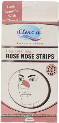 

CLENZ U Deep cleansing Rose nose strip 3's(3 ml)