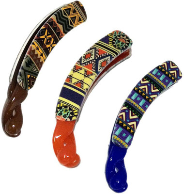 

New Arihant Traders New Arihant Traders- Premium Quality Banana Set for Women & Girls (Multicolor-3 pieces) Hair Claw, Hair Clip, Hair Accessory Set, Banana Clip, Back Pin(Multicolor)