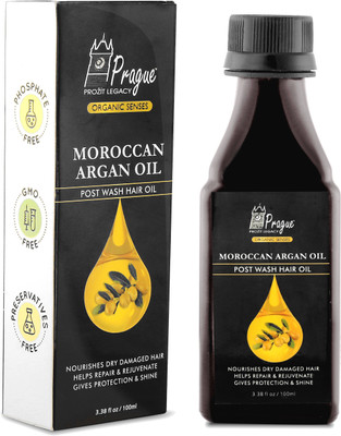 

Prague Moroccon Argan Oil (Hair Styling, Shiny Hair) Hair Oil(100 ml)