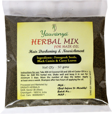 

Yauvanya Herbal Mix for hair darkening and nourishment(50 g)