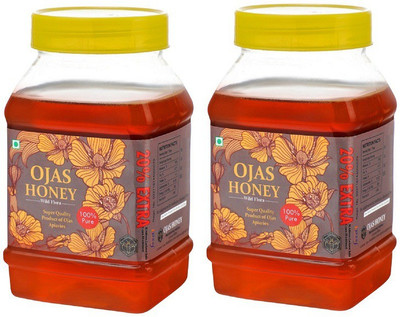 

Ojas Natural Multi flora Honey 1 kg(500 g, Pack of 2)