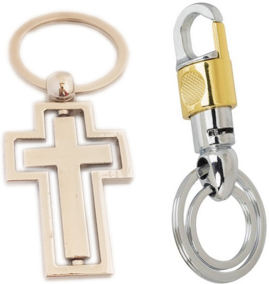 

MGP Fashion Jesus christ full metallic revolving with locking combo Key Chain