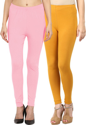 Sakhi Sang Ankle Length Ethnic Wear Legging(Pink, Solid)