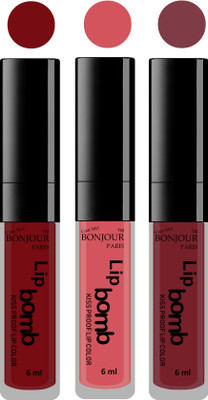 

Bonjour Paris Long lasting velvet matte lipstick(brown, wild blush, wild blush, 18 g)