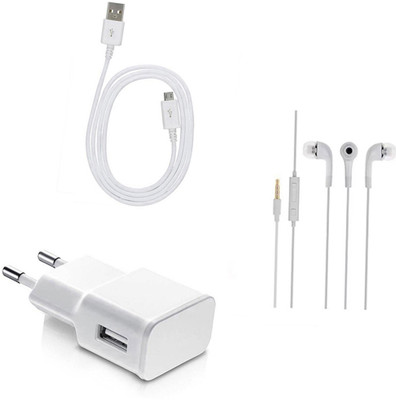 DAKRON Wall Charger Accessory Combo for Sony Xperia X Dual SIM(White)