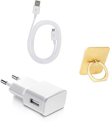 DAKRON Wall Charger Accessory Combo for Sony Xperia X Dual SIM(White)