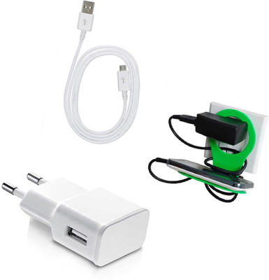 DAKRON Wall Charger Accessory Combo for Sony Xperia X Dual SIM(White)