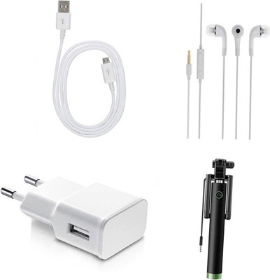 DAKRON Wall Charger Accessory Combo for Sony Xperia X Dual SIM(White)