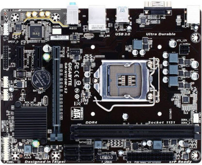 

Gigabyte H110M-S2 Motherboard(Black)
