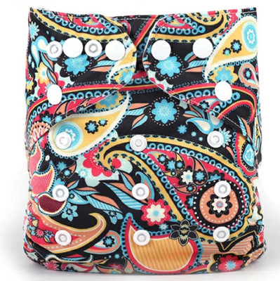 

SW Baby Reusable Adjustable Washable Cloth Diaper with 1 Microfiber Insert (3 - 36 Months) (Upto 15 Kgs) - Multicolor