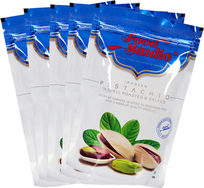 

Food Studio Iranian Pistachios Pack of 5 Pistachios(1250, Pouch)
