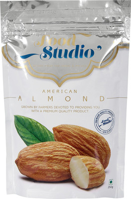 

Food Studio American Almonds (Regular Badam) Pack of 1 Almonds(250 g, Pouch)