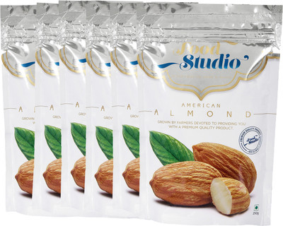 

Food Studio American Almonds (Regular Badam) Pack of 6 Almonds(1500 g, Pouch)