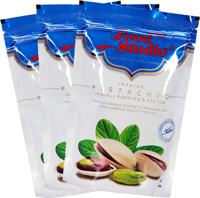 

Food Studio Iranian Pistachio Dry Fruits Combo of 3 - 250Grams Pistachios(250 g, Pouch)