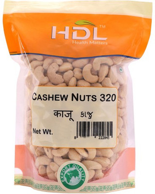 

hdl Cashew Nuts W320 Premium 1000Gm (2 Pack of 500Gm) Cashews(1000 g, Pouch)