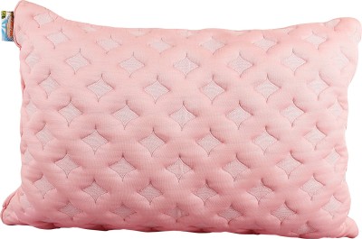 PUMPUM Polyester Fibre Solid Sleeping Pillow Pack of 1(Pink)