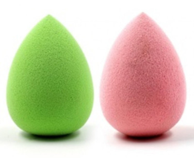 

sphyro Set Of 2 Latex Free Makeup Sponge Puff (LIGHT GREEN AND BABY PINK )