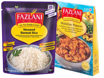 

Fazlani Foods Ready To Eat Malabar Prawns Curry with Steamed Basmati Rice 500 g