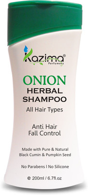 

KAZIMA Onion Herbal Shampoo 200ML with Multi-Vitamins, Milk Proteins & Onion juice For Anti Hair Fall Control & Damage Repair(200 ml)