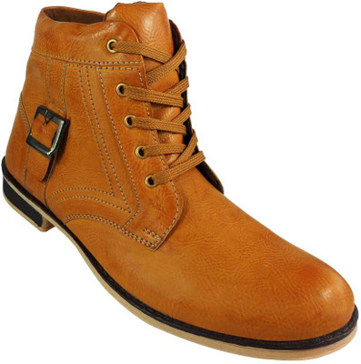 

elvace Boot for men - 5023A Boots For Men(Tan, 523;yellow