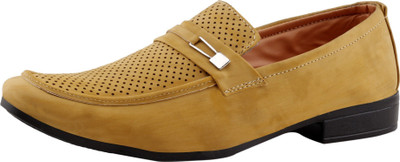 

ZUTA Premium Loafers Slip On For Men(Tan