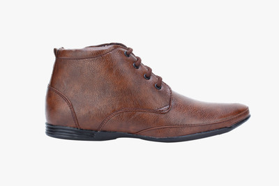 

Smoky Premium High Ankle Formal Shoe Lace Up For Men(Brown