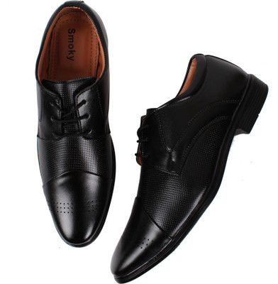 

Smoky Trendy Party Formals Derby For Men(Black