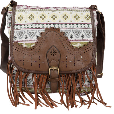 

Skylarker Girls Casual Multicolor Canvas Sling Bag
