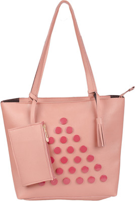

Skylarker Women Casual Pink Leatherette Shoulder Bag