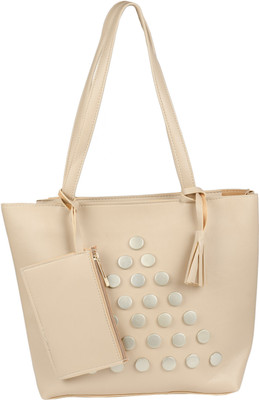 

Skylarker Women Casual Beige Leatherette Shoulder Bag