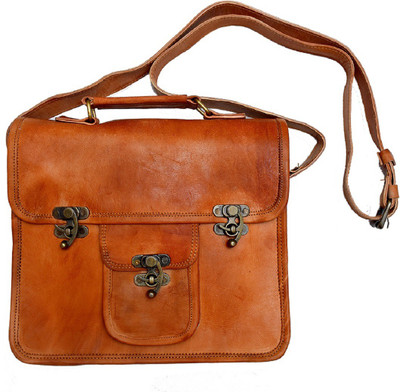 

AD Passion Girls Formal Brown Genuine Leather Sling Bag