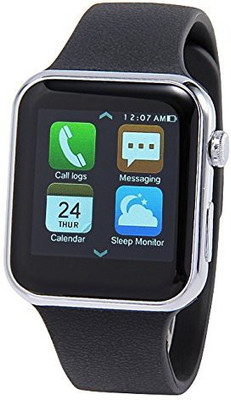 

AMBLINK A9 Heart Rate Monitor Smart Watch Fitness Tracker with HD DP Bluetooth Compatible with Samsung Galaxy S4/S5/S6 Edge/Note 4/Note 5 HTC Sony LG Huawei Apple Smartphones Andriod 4.2 and Above Smartwatch(Silver Strap 30)