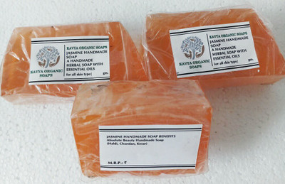 Kavya Organic Soap Jasmine Handmade Soap(100 g, Pack of 3)