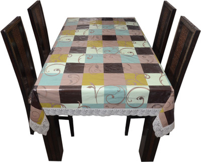 

The Trendy Printed 6 Seater Table Cover(Multicolor, PVC)