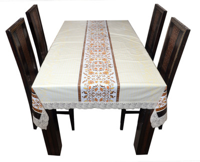 

The Trendy Printed 6 Seater Table Cover(Multicolor, PVC)