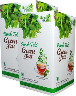 

Organic Petals Panch Tulsi Green Tea ( Pack of 40 Tea Bags ) Tulsi Green Tea Bags(72 g, Box)