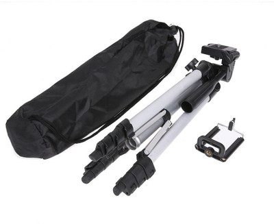 

BUY SURETY Tripod-3110 Portable Camera Tripod With Three-Dimensional Head & Quick Release Plate Tripod(Silver & Black, Supports Up to 1500 g)