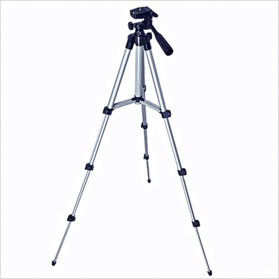 

BUY SURETY Camera Tripod, Portable Adjustable Aluminum Lightweight Camera Stand with Smartphone Holder Mount for iPhone X/8/7/7 Plus 6s Plus 6 SE 5 5C Samsung Galaxy S6 S7, Camera & DSLR Tripod(Silver & Black, Supports Up to 1500 g)
