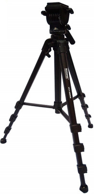 

Simpex VCT-988RM Professional Heavy Duty Video Tripod with Carry Bag Tripod(Black, Supports Up to 5000 g)