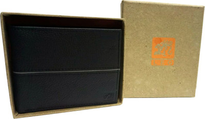 

Leo Men Casual Black Genuine Leather Wallet(8 Card Slots)